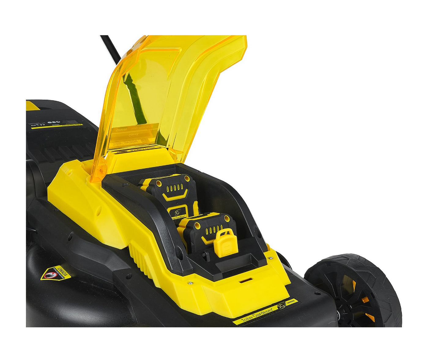 Masina de tuns iarba cu acumulator, 38 cm, 2x4.0 Ah, 20 V, CoreX, John Gardener G80686