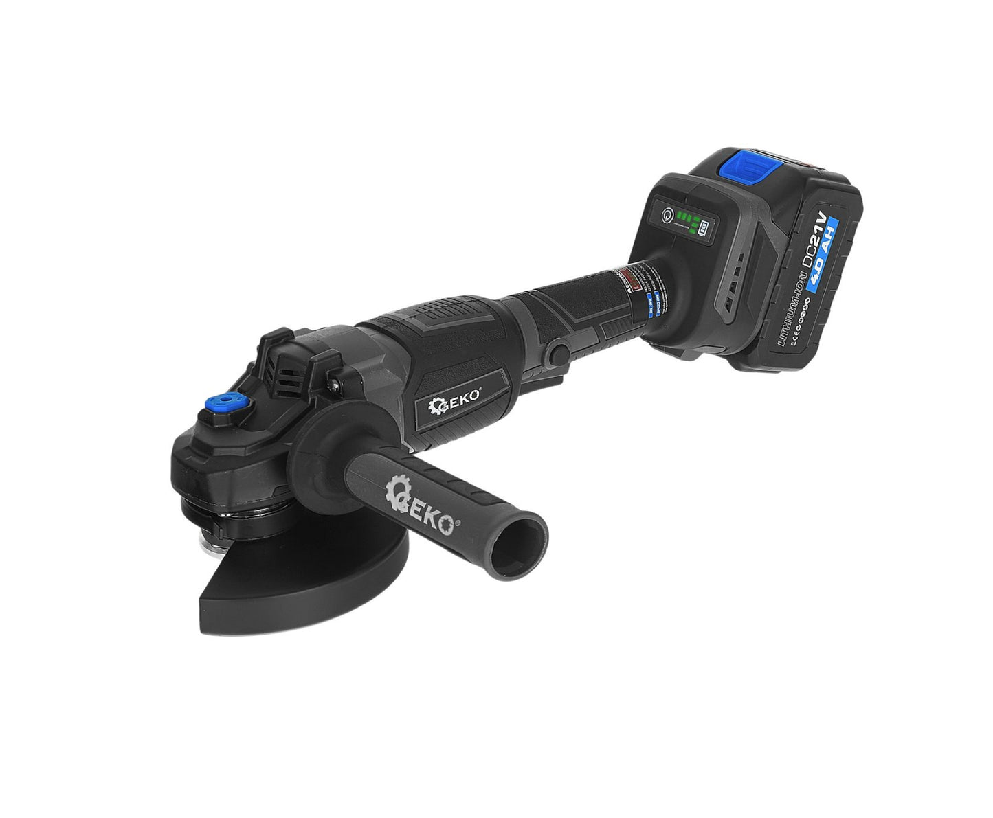 Polizor unghiular cu acumulator, 125 mm, 2x4.0 Ah 21 V, 950 W, Geko G80680