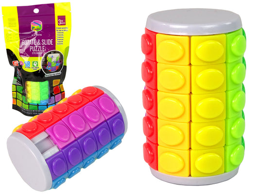 Joc de puzzle rotativ logic, multicolor, Lean 15197
