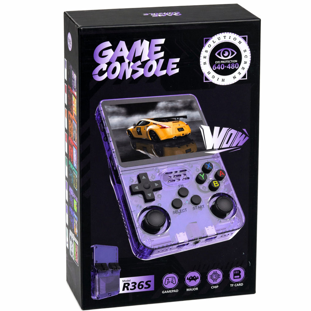 Consola de jocuri retro portabila Mini R36S, 21.000 IPS, 3,5 inch, alb, Lean 30723