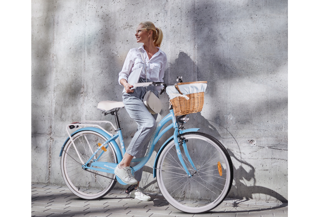 Bicicleta de oras cu cos pentru femei, diametru roata 28", diametru cadru 18", albastru, MalTrack 110545