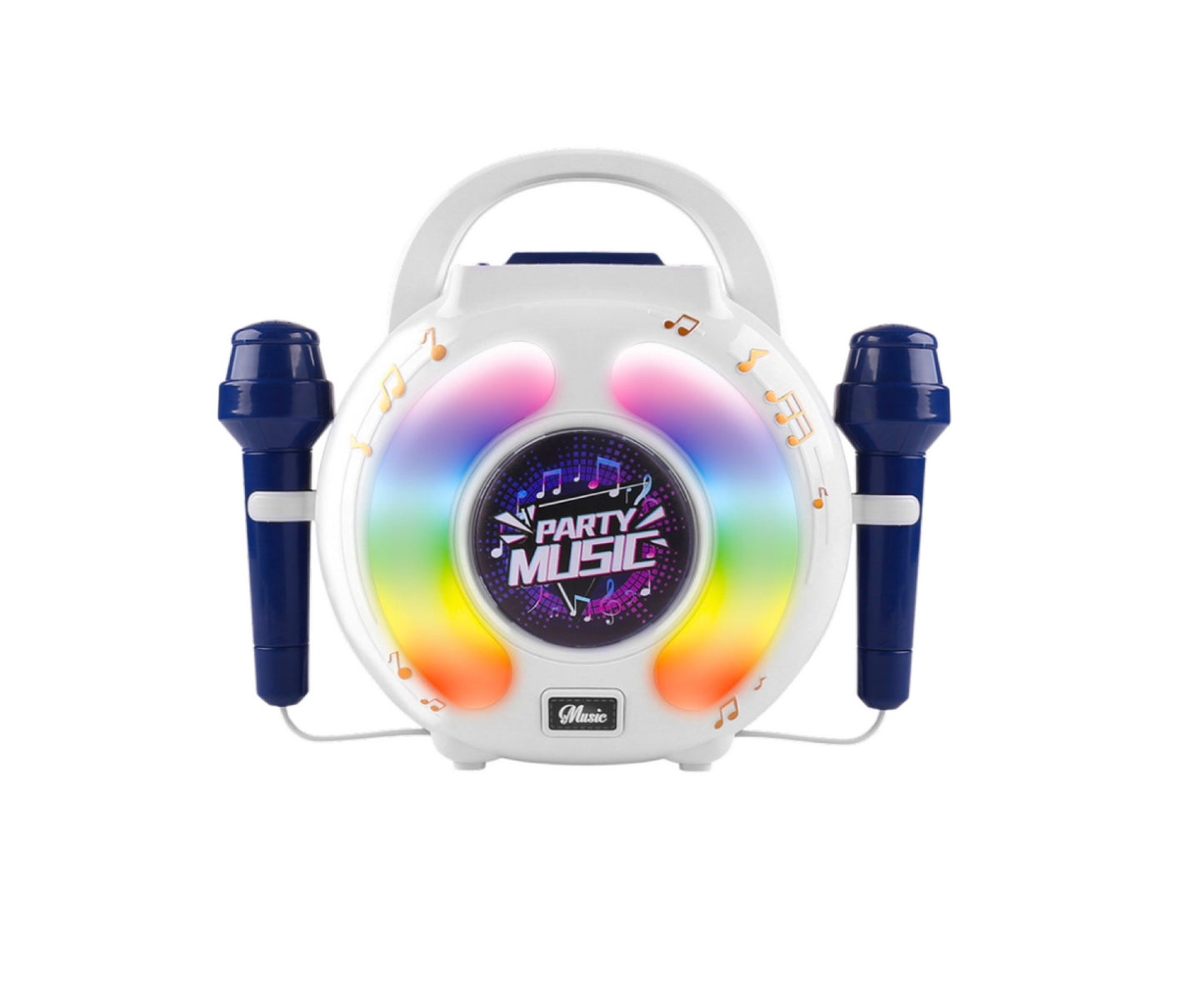 Set interactiv muzical cu microfoane, Bluetooth, efecte sonore si luminoase, 24.5 x 20 x 11.5 cm, Lean 24539
