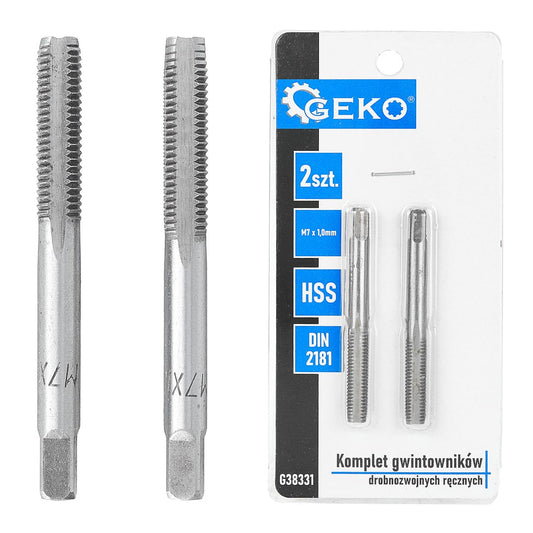 Set tarozi pentru filetare manuala, M7 x 1,0 mm, 2 bucati, Geko G38331