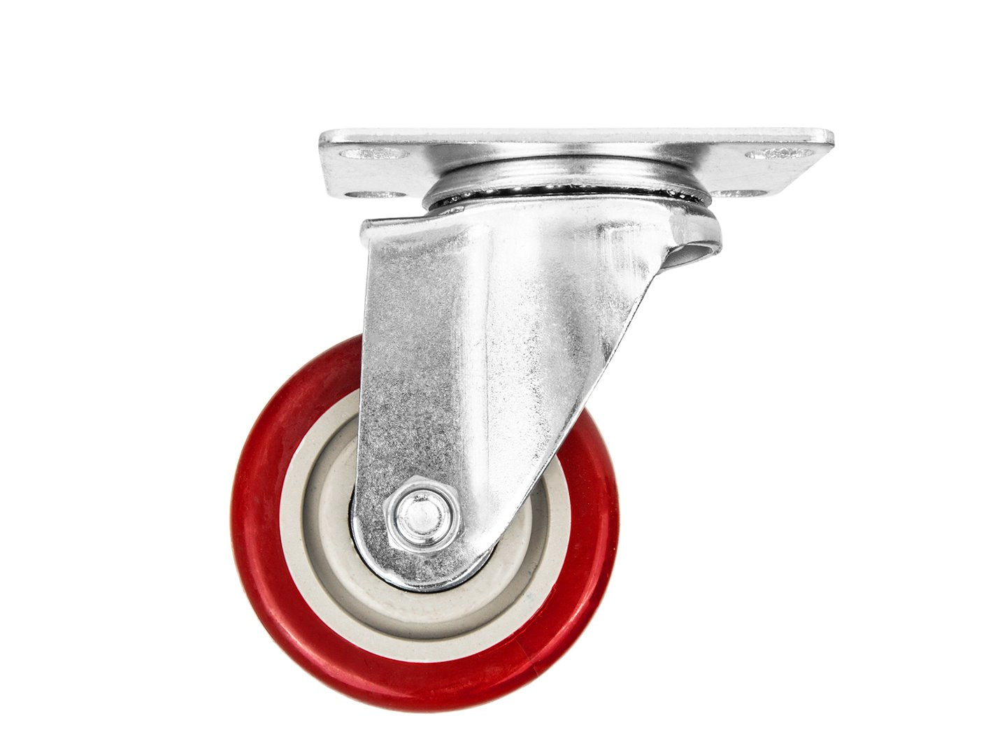 Set roti pivotante, 2 roti cu frana, 75 mm, capacitate maxima 100 kg, 4 bucati, Geko G71549