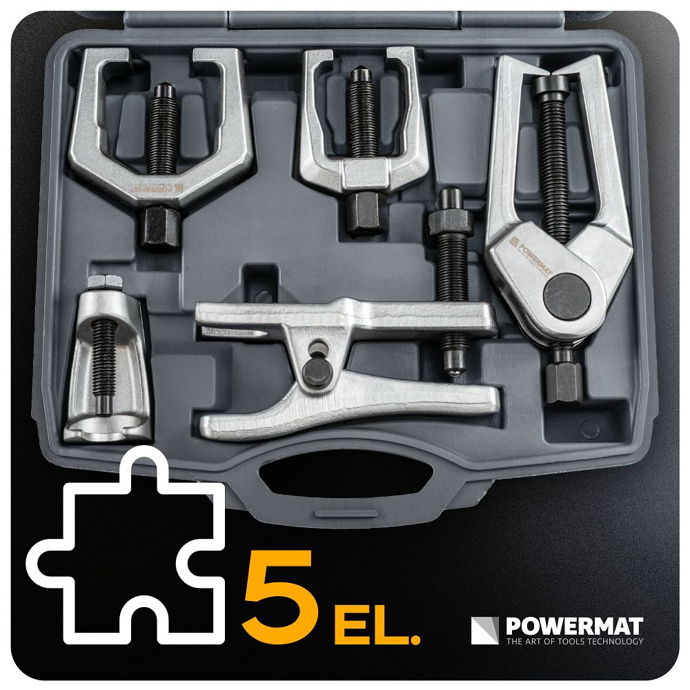 Trusa prese extractoare pivoti, rotule, capete de bara PM-SKD-5T, PowermaT PM1525