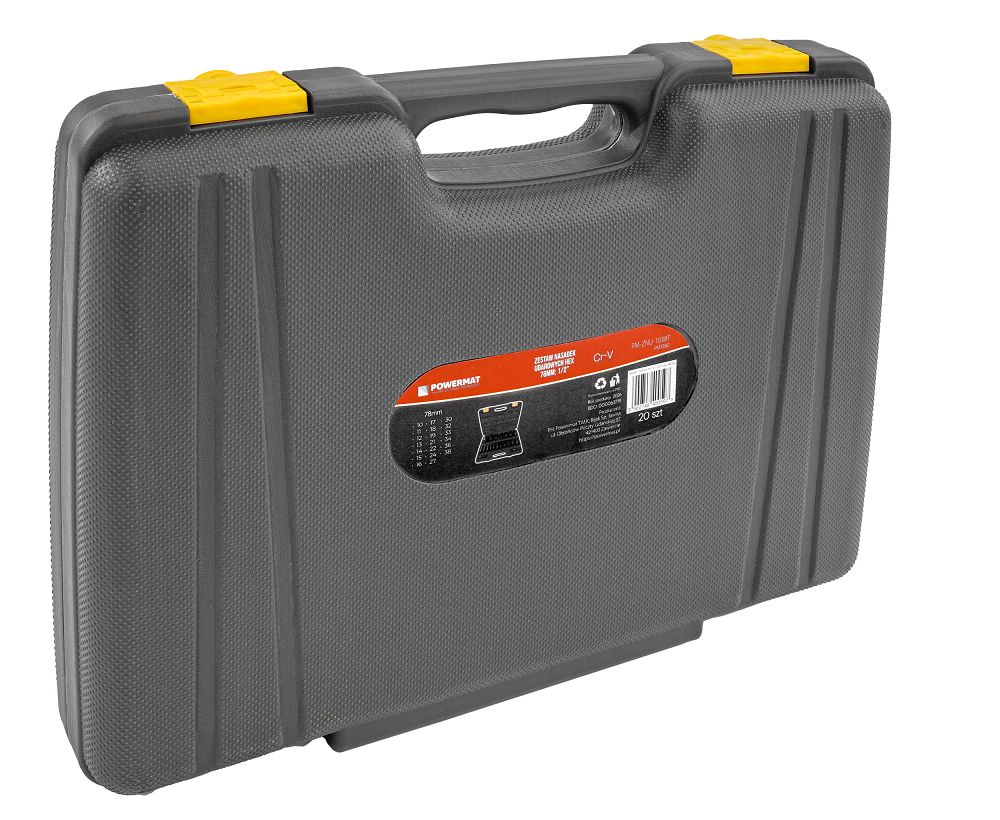 Set chei tubulare de impact HEX PM-ZNU-1038T, 10-38 mm, 1/2", 20 bucati, Powermat PM1382