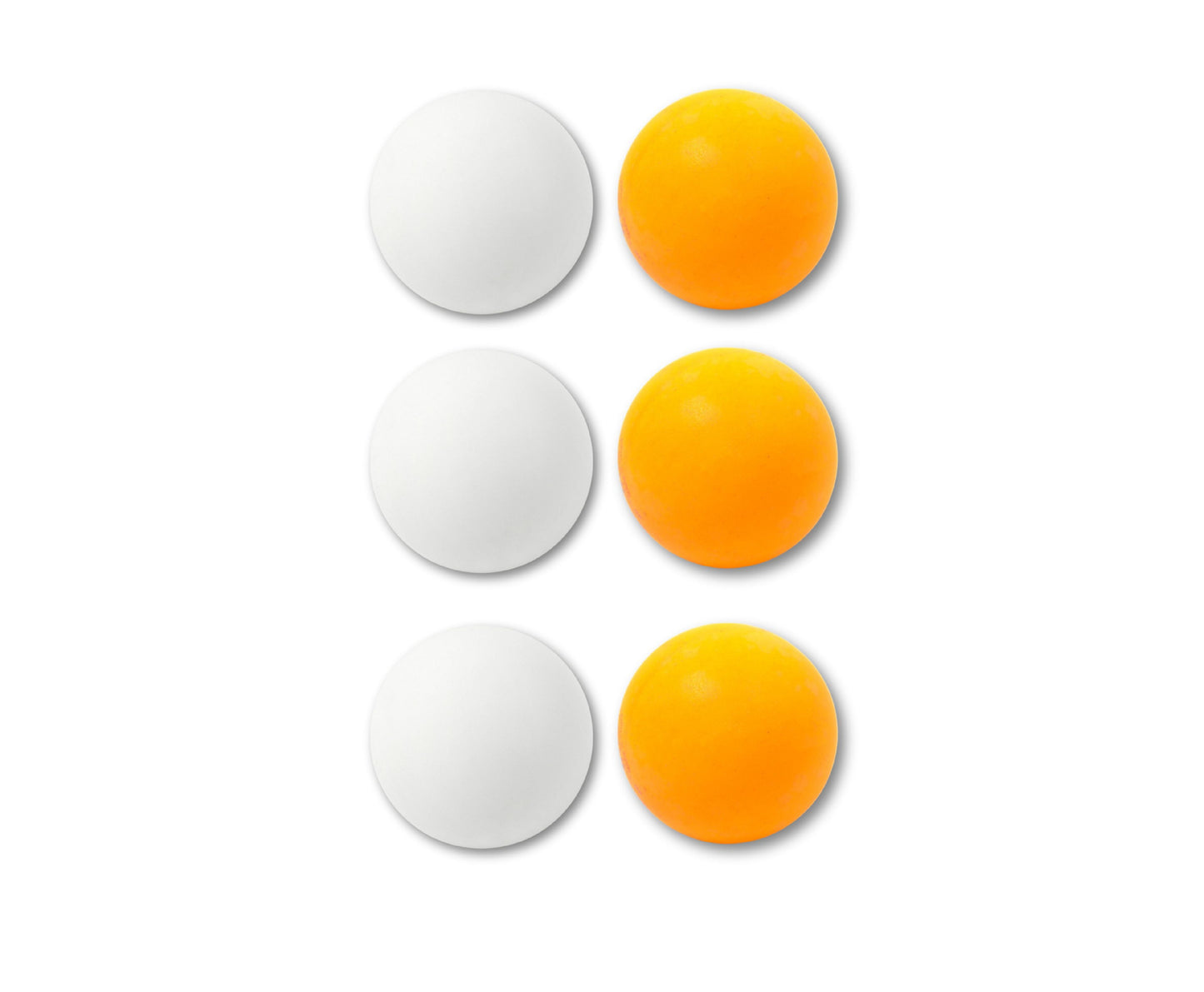 Set mingi de ping pong, alb / portocaliu, 6 bucati, Lean 24328