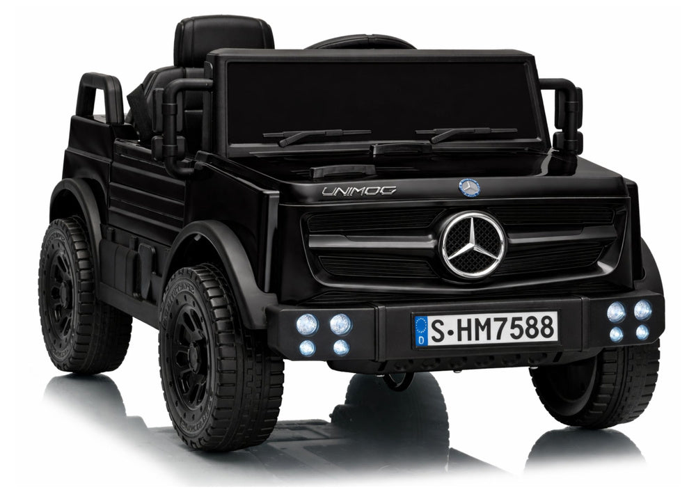 Masinuta electrica Mercedes Unimog HM7588 6V4Ah, negru, Lean 29491
