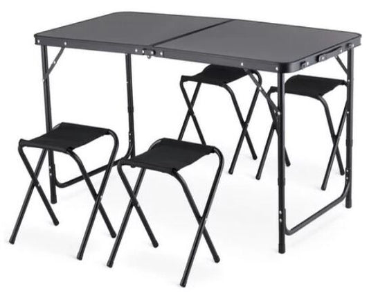 Set masa pliabila pentru camping cu 4 scaune CAMP 120 SET, MalTec 114012