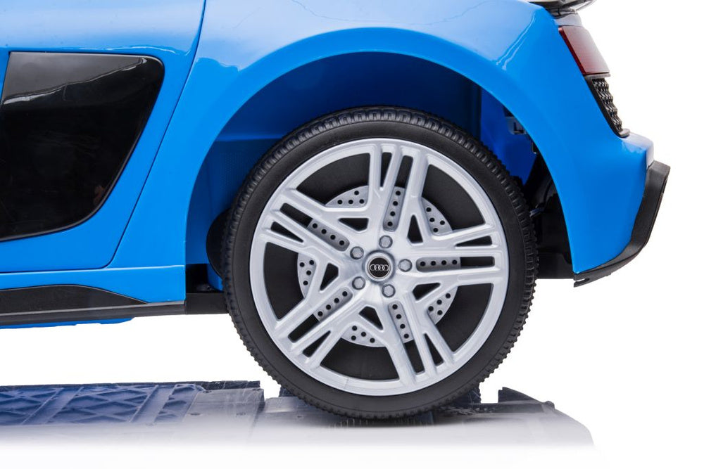 Masinuta electrica pentru copii Audi R8, 12 V, albastru, 107 x 58 x 48 cm, Lean 9043