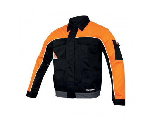Jacheta de protectie Professional Black, negru / portocaliu, marimea 46, Artmas ART405234