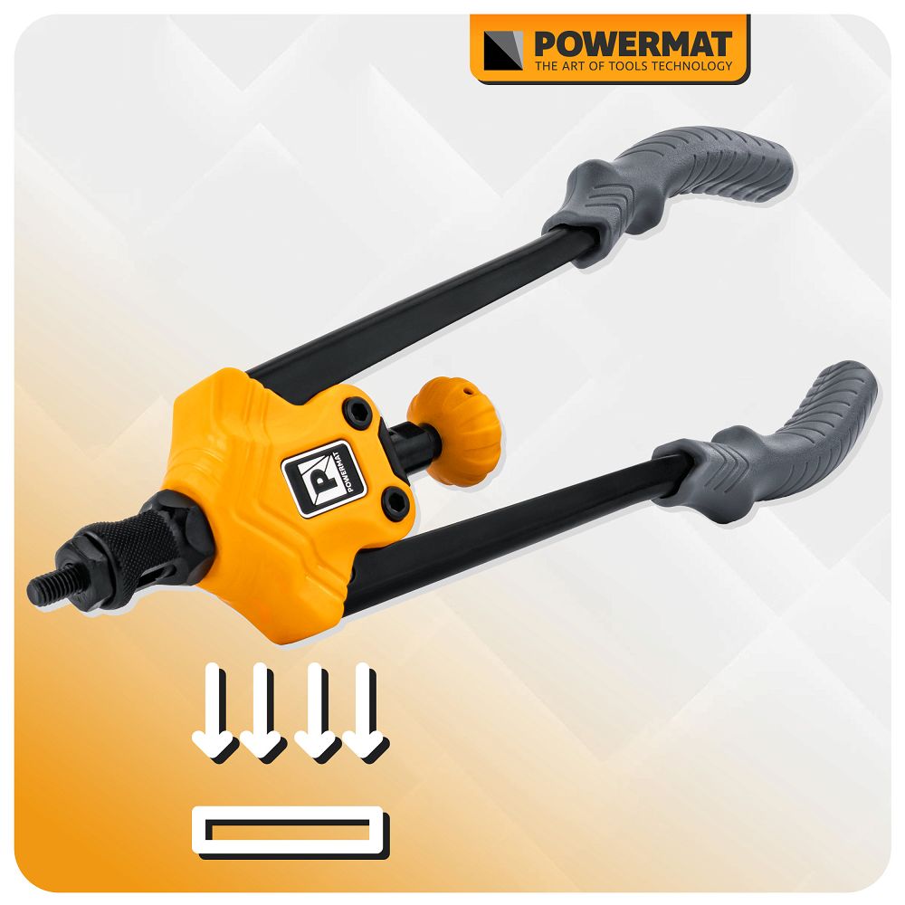 Cleste pentru pop-nituri PM-NIR-360T, 360 mm, M3-M12, Powermat PM1447