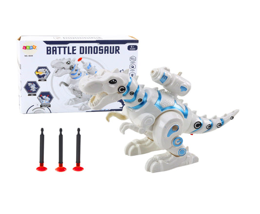 Dinozaur robot cu lansator de sageti, 22.5 x 15.5 x 9 cm, Lean 20418