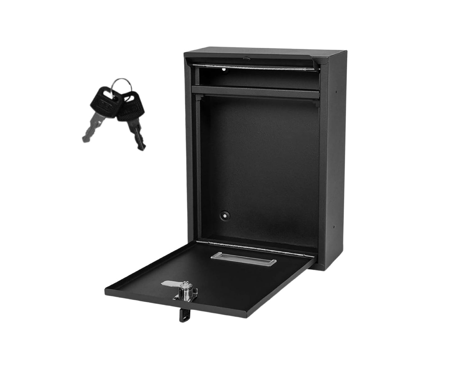 Cutie postala din otel galvanizat, negru, 32x21,5x8,5cm, Lean 26732