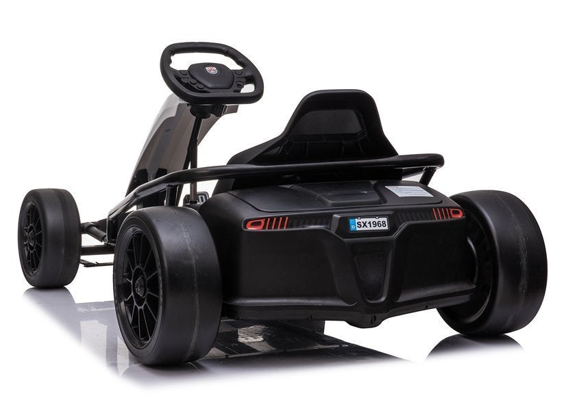 Kart electric Drift SX1968, 2 motoare 100W, 15-18 km/h, alb, Lean 5200