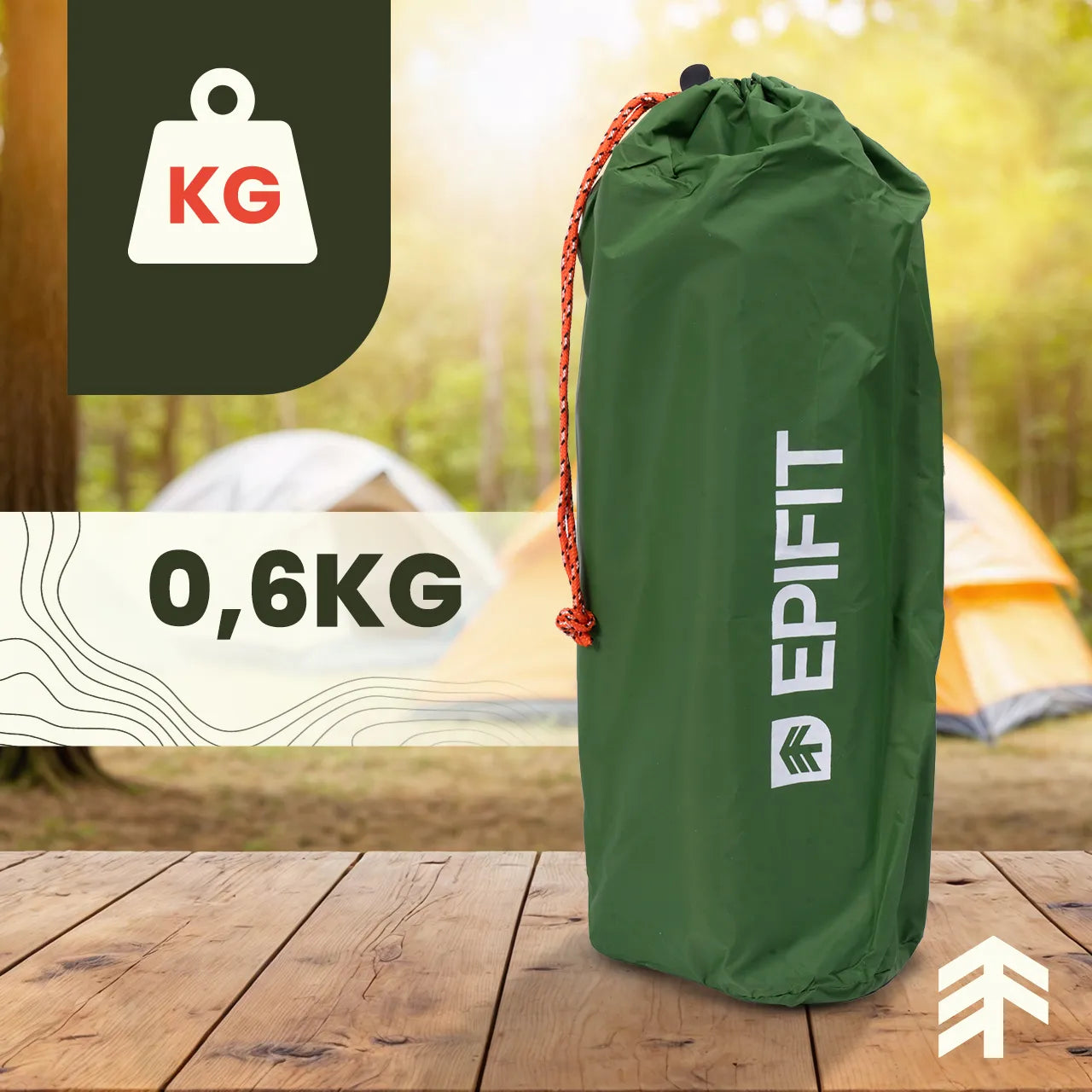 Saltea autogonflabila pentru camping, 190 x 60 cm, verde, MalTec 112759