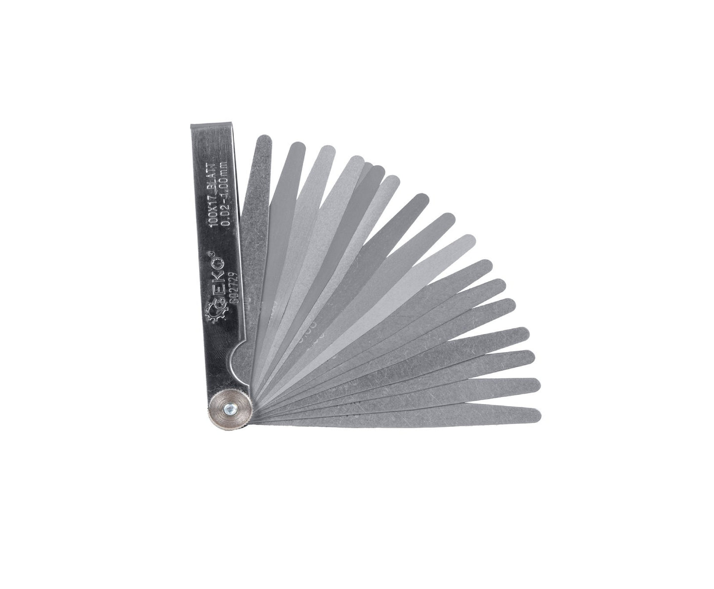 Set lere grosime, 0,02-1 mm, 17 bucati, Geko G02729