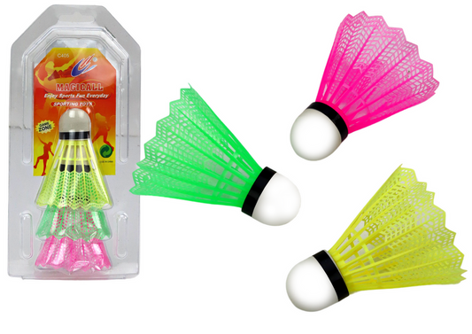 Set 3 fluturasi badminton, multicolor, Lean 17510