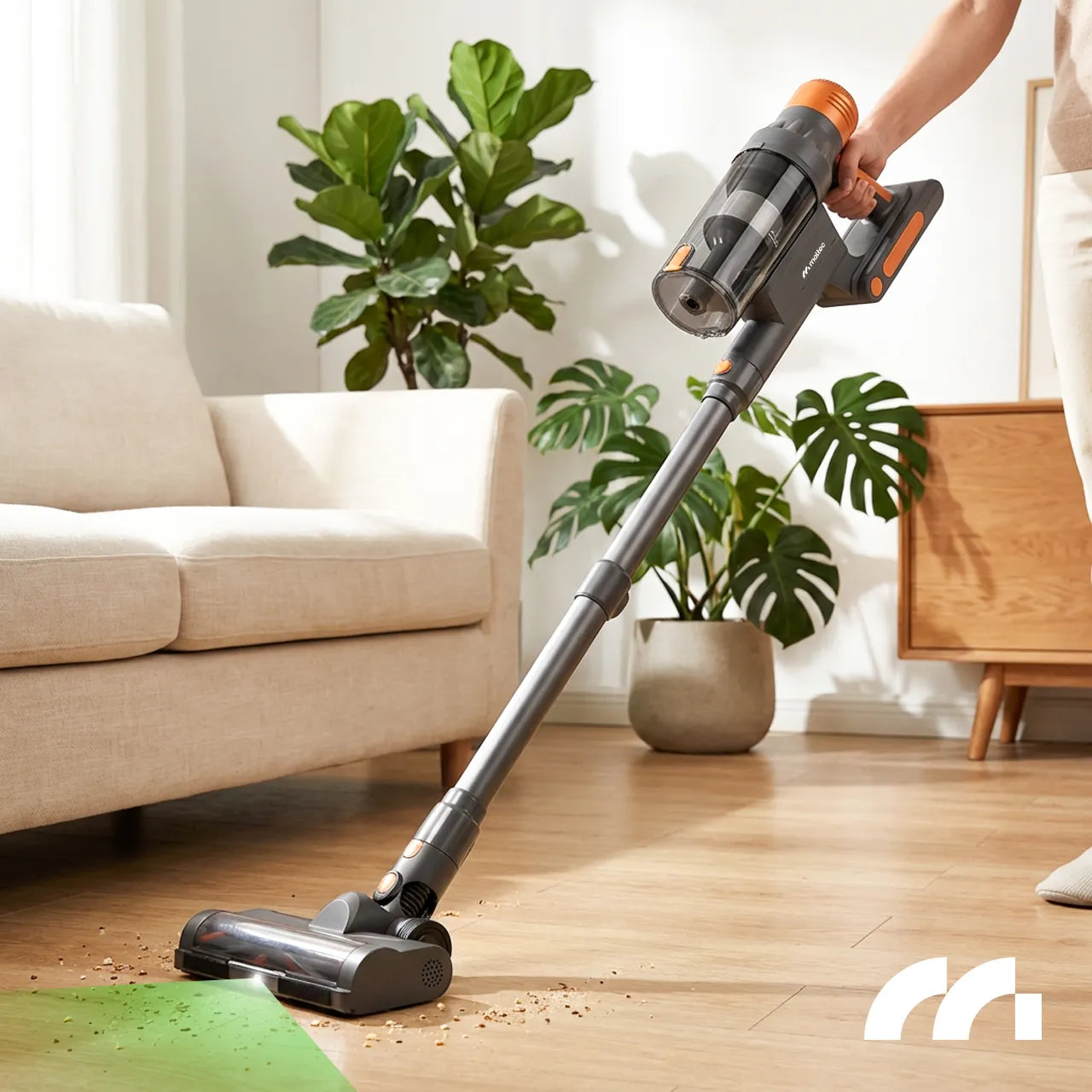 Aspirator vertical cu acumulator LED TURBOCYCLONE PRO4000 3 in 1, 500 W, MalTec TURBOCYCLONE 114103