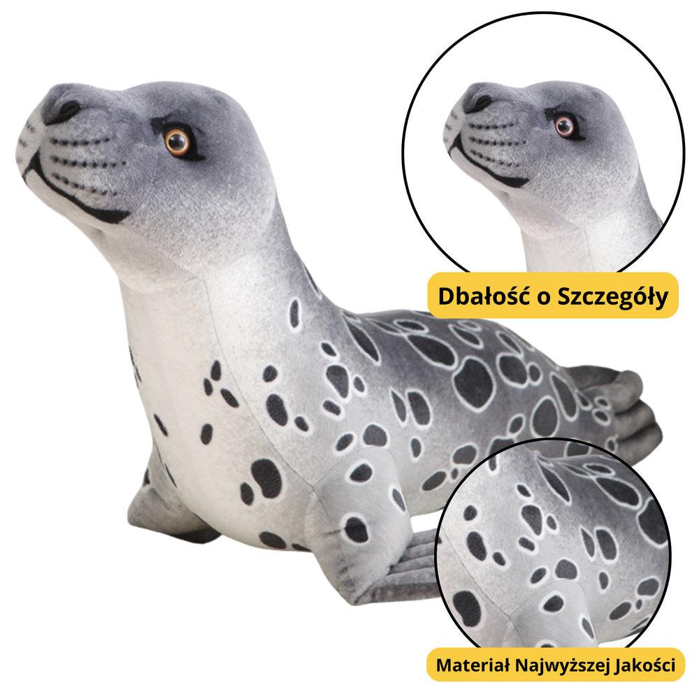 Foca de plus gri, 37 x 18 x 16 cm, Lean 22467