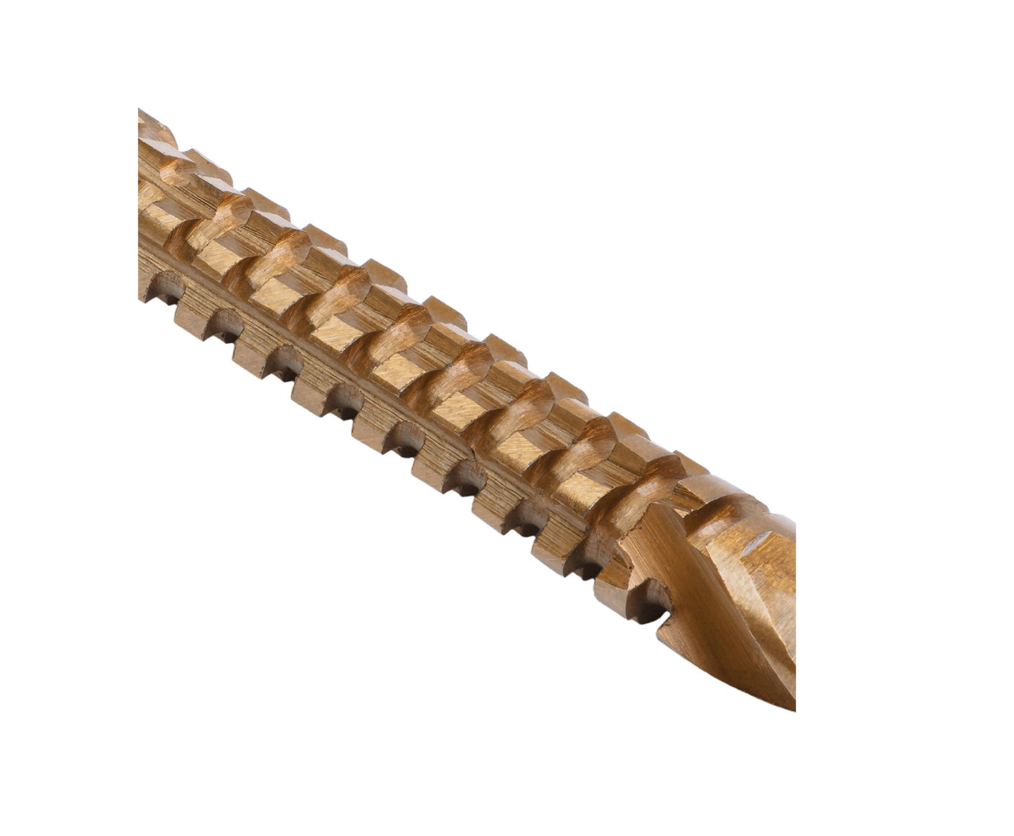 Set 6 burghie tip freza combinata, HSS TiN 1/4" CYL, diametre 3-8mm, Raider 150694