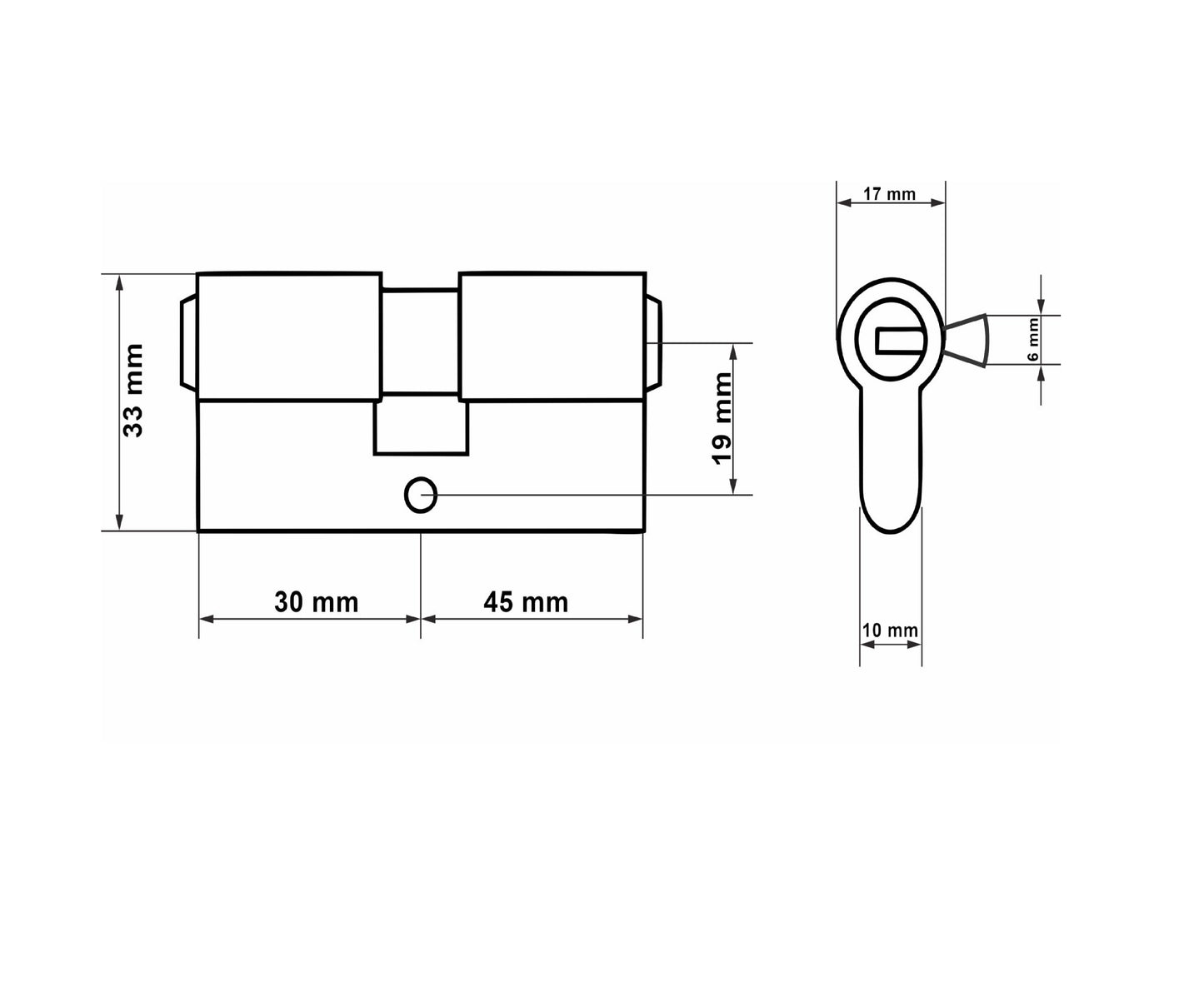 Butuc aluminiu, 30/45, Keltin K02674
