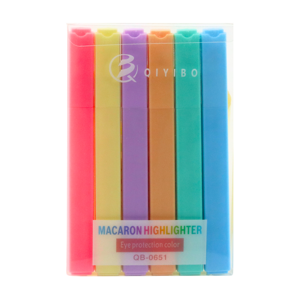 Set markere colorate, 13.5 x 9 x 1 cm, multicolor, 6 bucati, Lean 21007