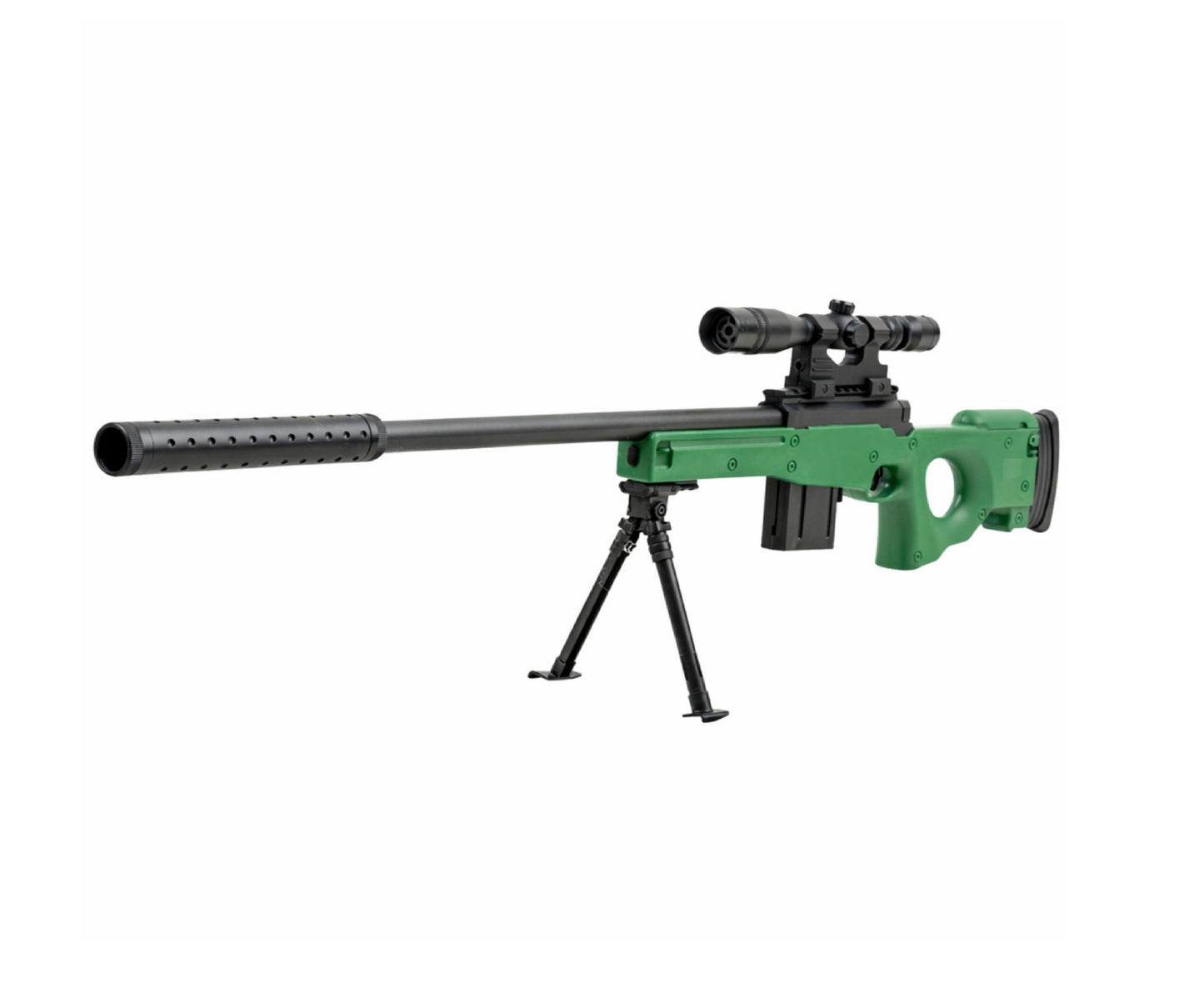 Pusca cu bile de hidrogel cu luneta, amortizor si bipod, Lean 30804