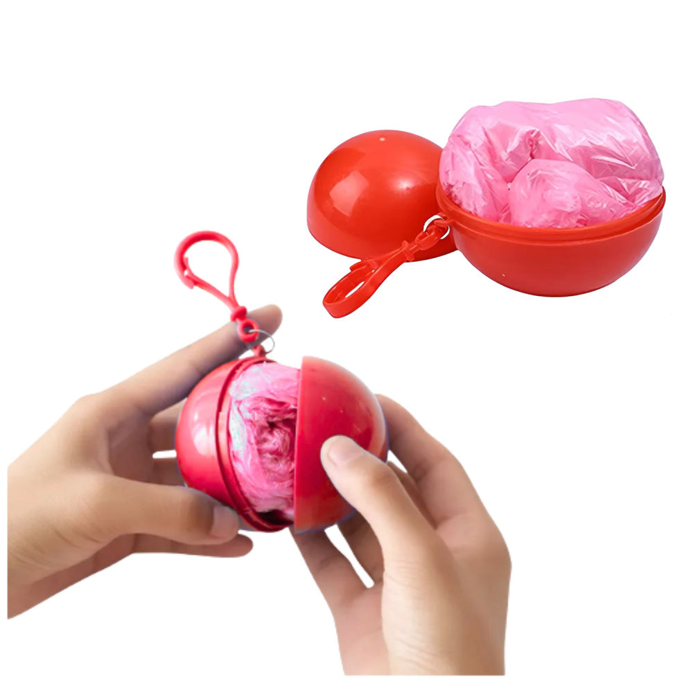 Pelerina de ploaie in breloc, rosu, Lean 27717