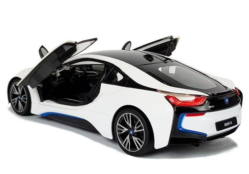 Masinuta cu telecomanda BMW i8 Rastar 1:14, alb, Lean 6014
