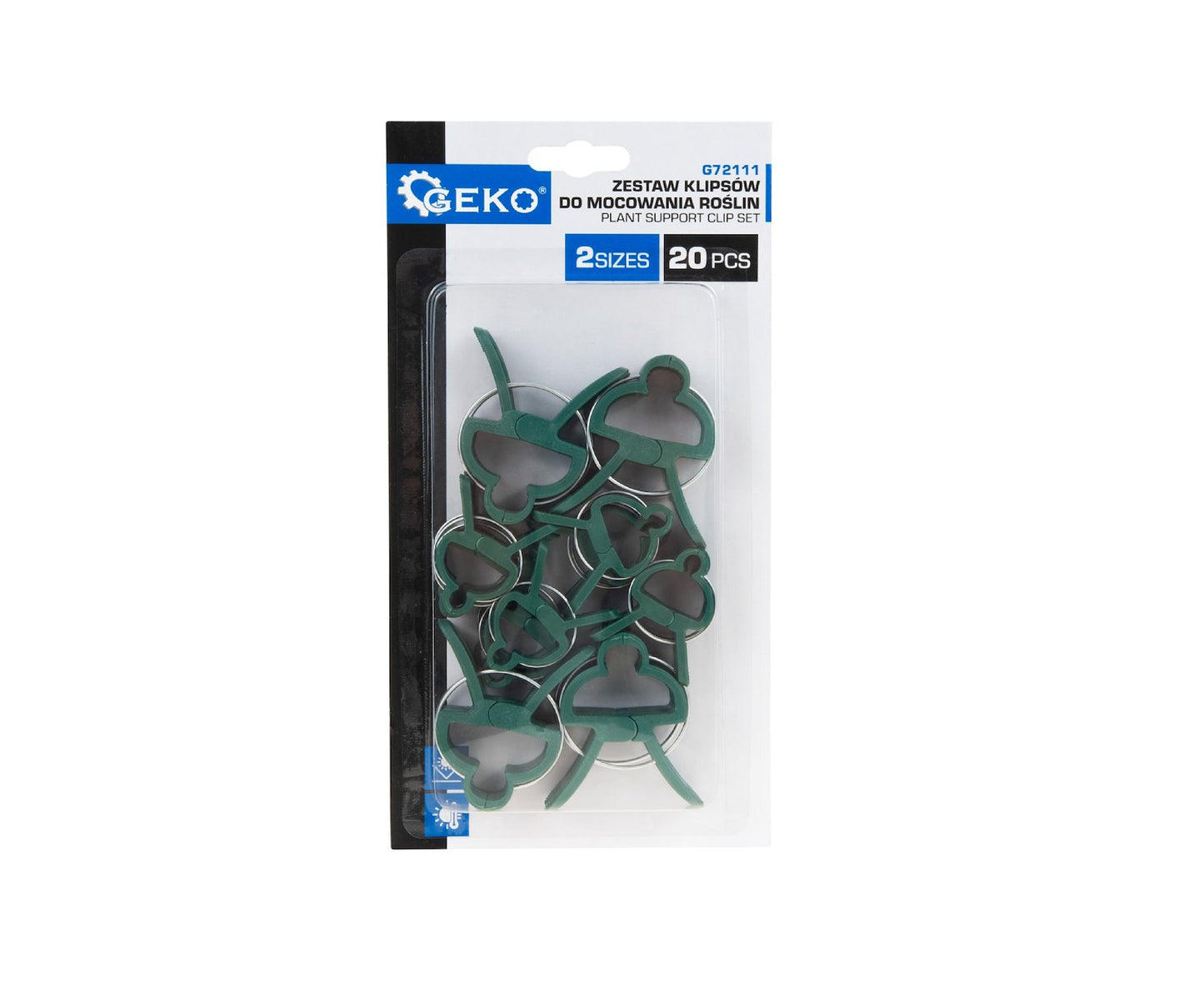 Set cleme pentru plante, 2 dimensiuni, 16 bucati, Geko G72111