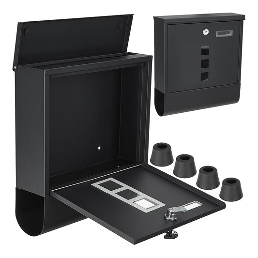 Cutie postala, 34 x 30.7 x 10 cm, negru, Geko G10923