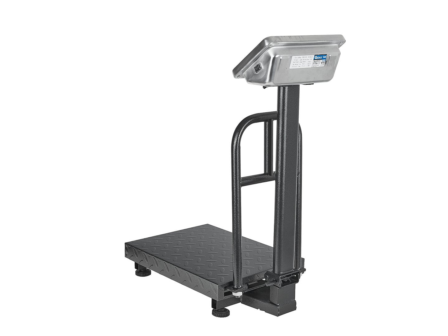 Cantar comercial cu platforma, afisaj LCD, capacitate maxima 150 kg, Geko G71164