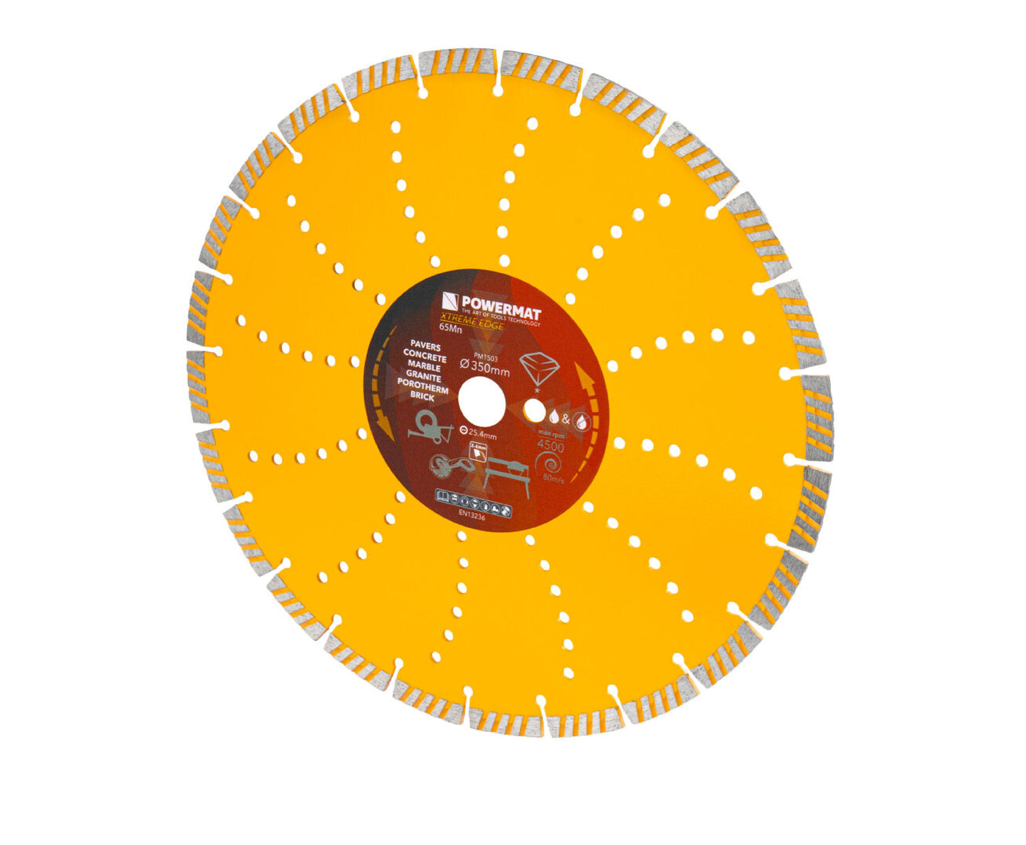 Disc diamantat segmentat PM-TDCS-3502T, 350 mm, Powermat PM1503
