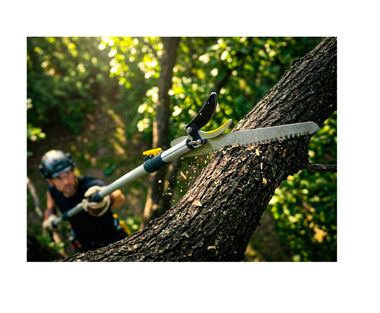 Fierastrau telescopic 2 in 1 pentru crengi, 1,37-2,2 m, Geko G72098