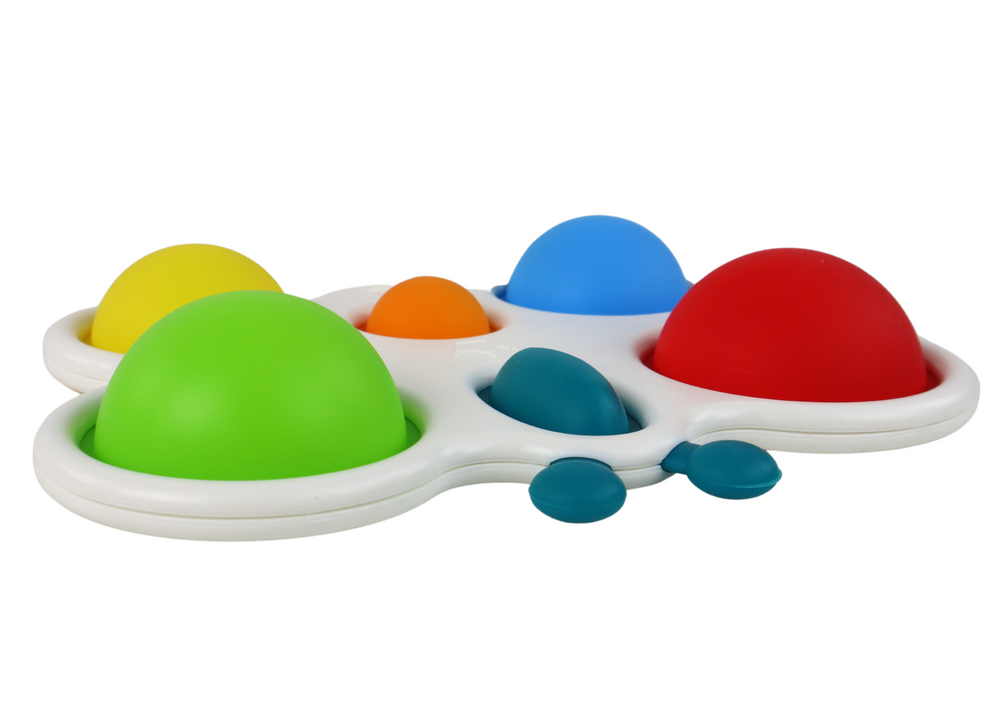 Jucarie pentru bebelusi din silicon, multicolor, Lean 16306