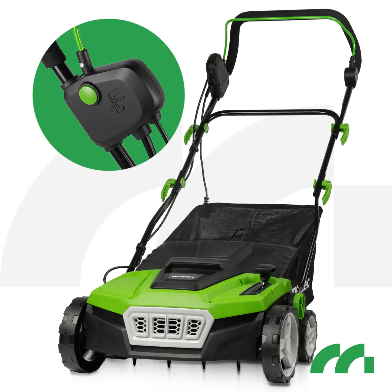 Aerator / Scarificator 2 in 1, latime de lucru 38 cm, 45 l, MalTec 113738