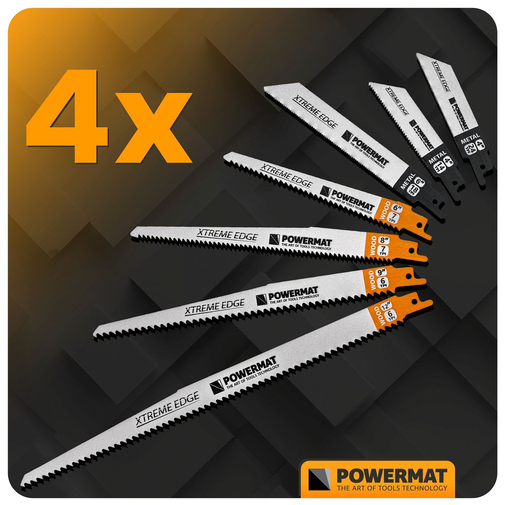 Set lame fierastrau tip sabie PM-ZBDP-28T, 28 bucati, Powermat PM1374