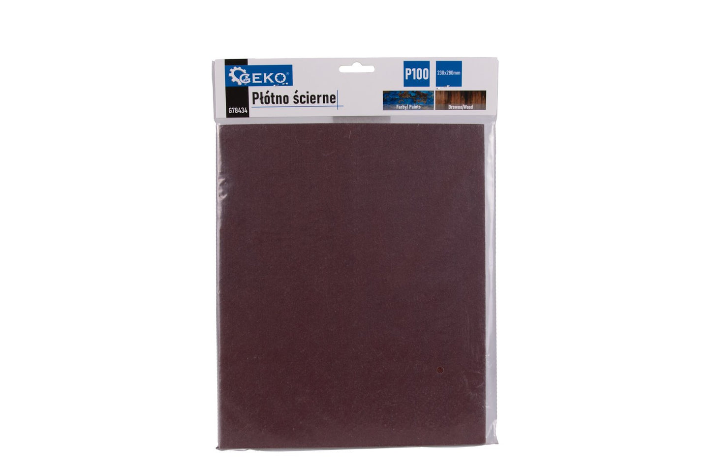 Set foaie abraziva pentru slefuit, 230 x 280 mm, P100, 10 bucati, Geko G78434