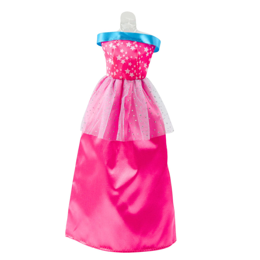 Set rochii pentru papusi si accesorii, multicolor, 32.5 x 20.5 x 4 cm, Lean 24492