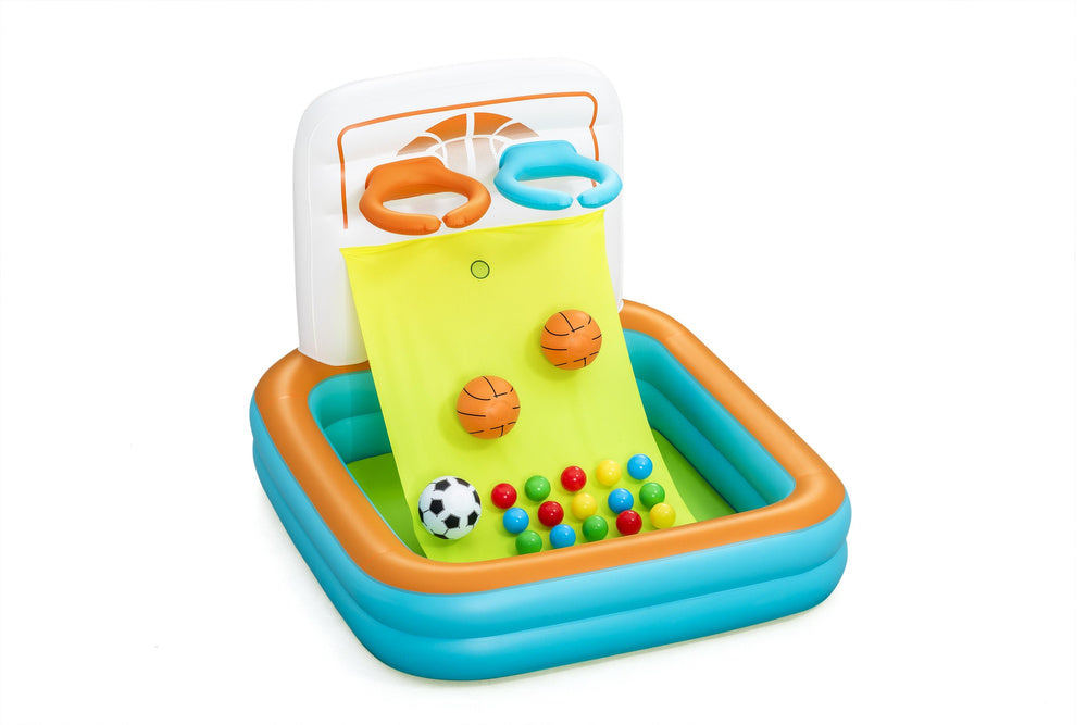 Spatiu de joaca gonflabil Kick n' Swish 3 in 1, 120 x 107 x 84 cm, Bestway 21187