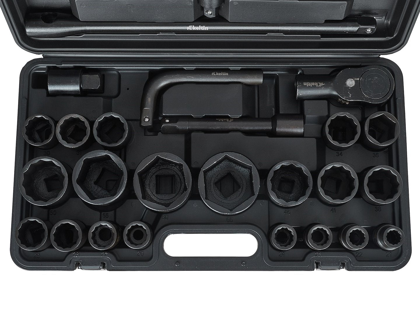 Set chei tubulare de impact, 3 / 4", 1", 12 / 6 puncte, 17-65 mm, Keltin K00094