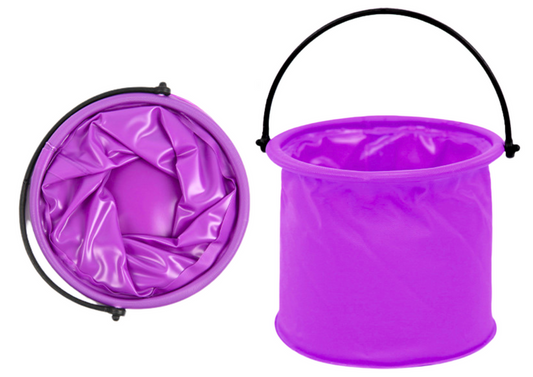 Galeata pliabila multifunctionala PVC, violet, 14 x 14 x 12.5 cm, Lean 20210