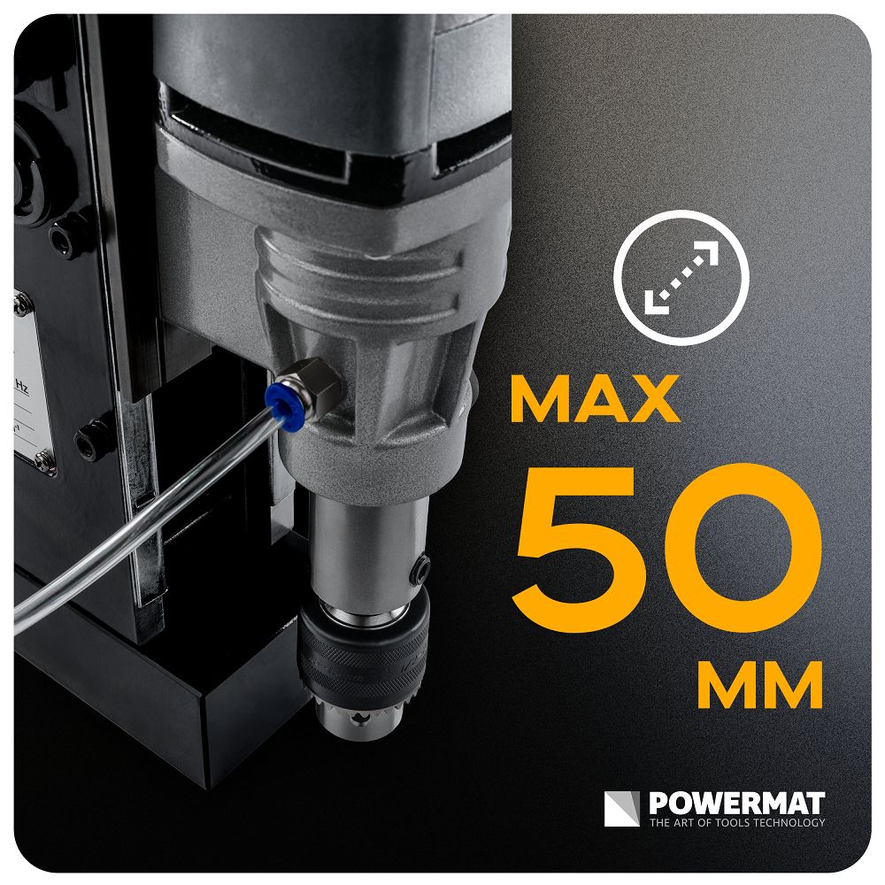 Statie de gaurit verticala cu magnet PM-WM-1500M, 1500 W, Powermat PM1456