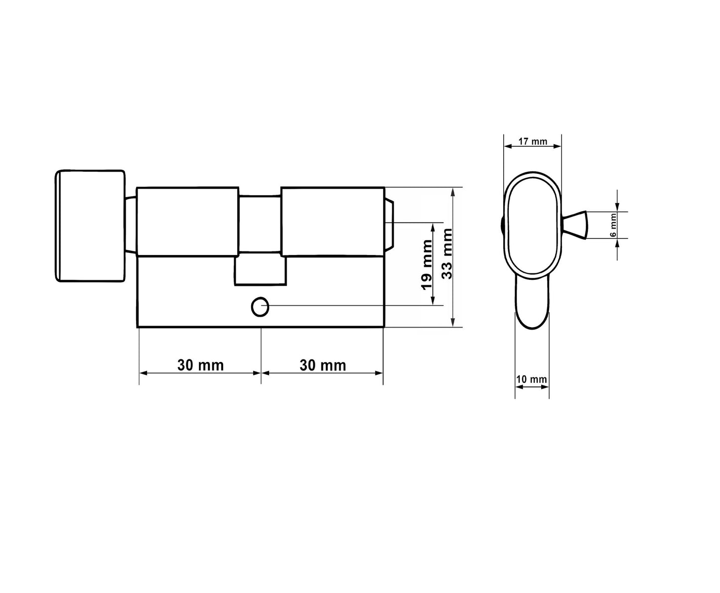 Butuc aluminiu, 30/30g, Keltin K02701