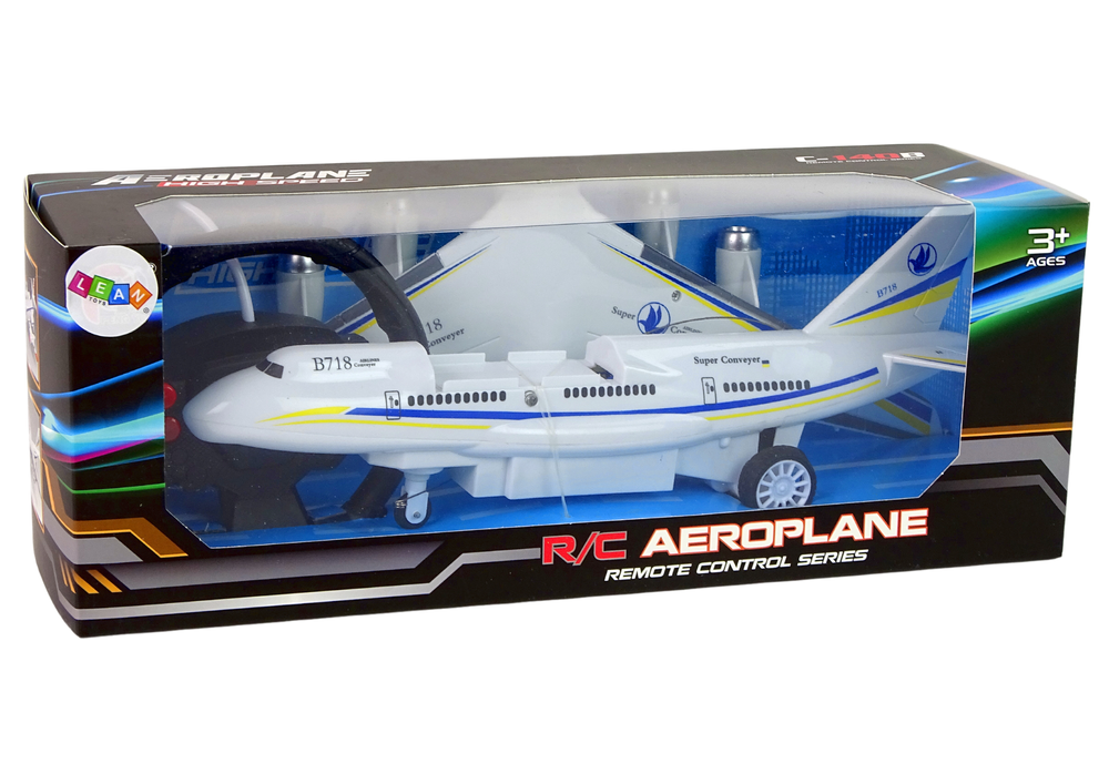 Avion de pasageri R/C cu telecomanda, alb, Lean 12102