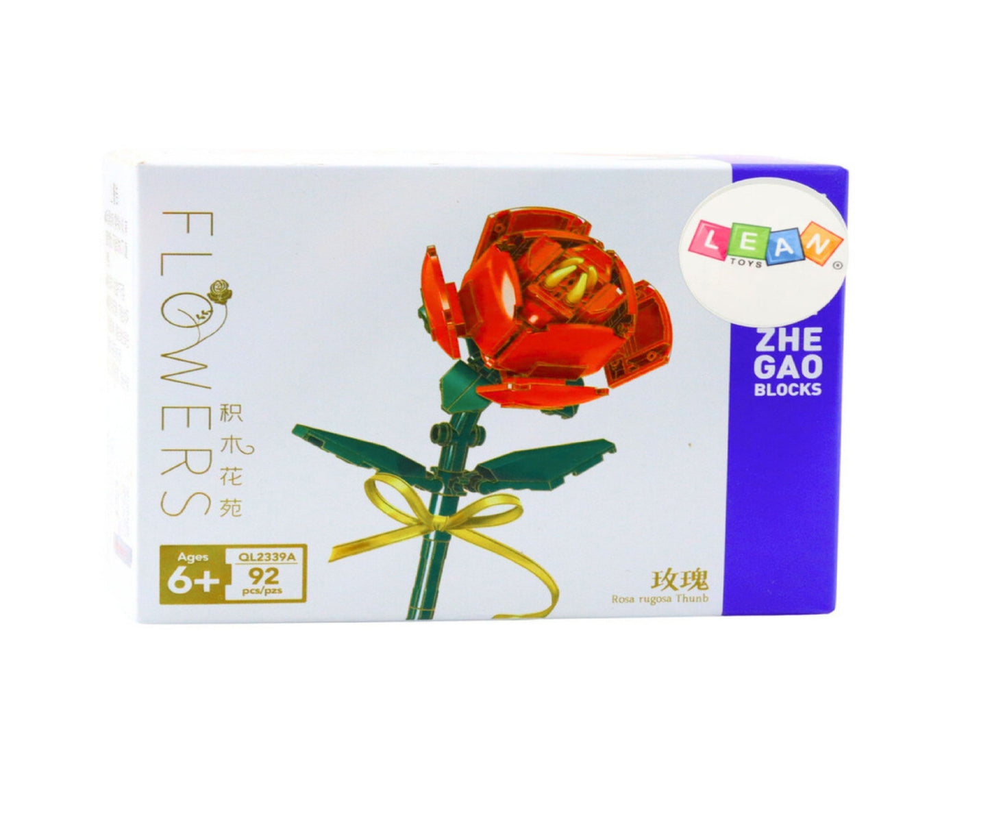 Set constructie trandafiri, 18-20 cm, 92 piese, Lean 14259