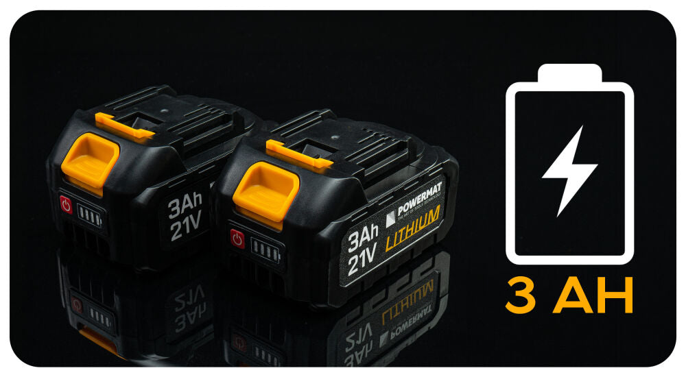 Cheie electrica de impact cu acumulator PM-AKU-21V-3M, 21 V, Powermat PM1410