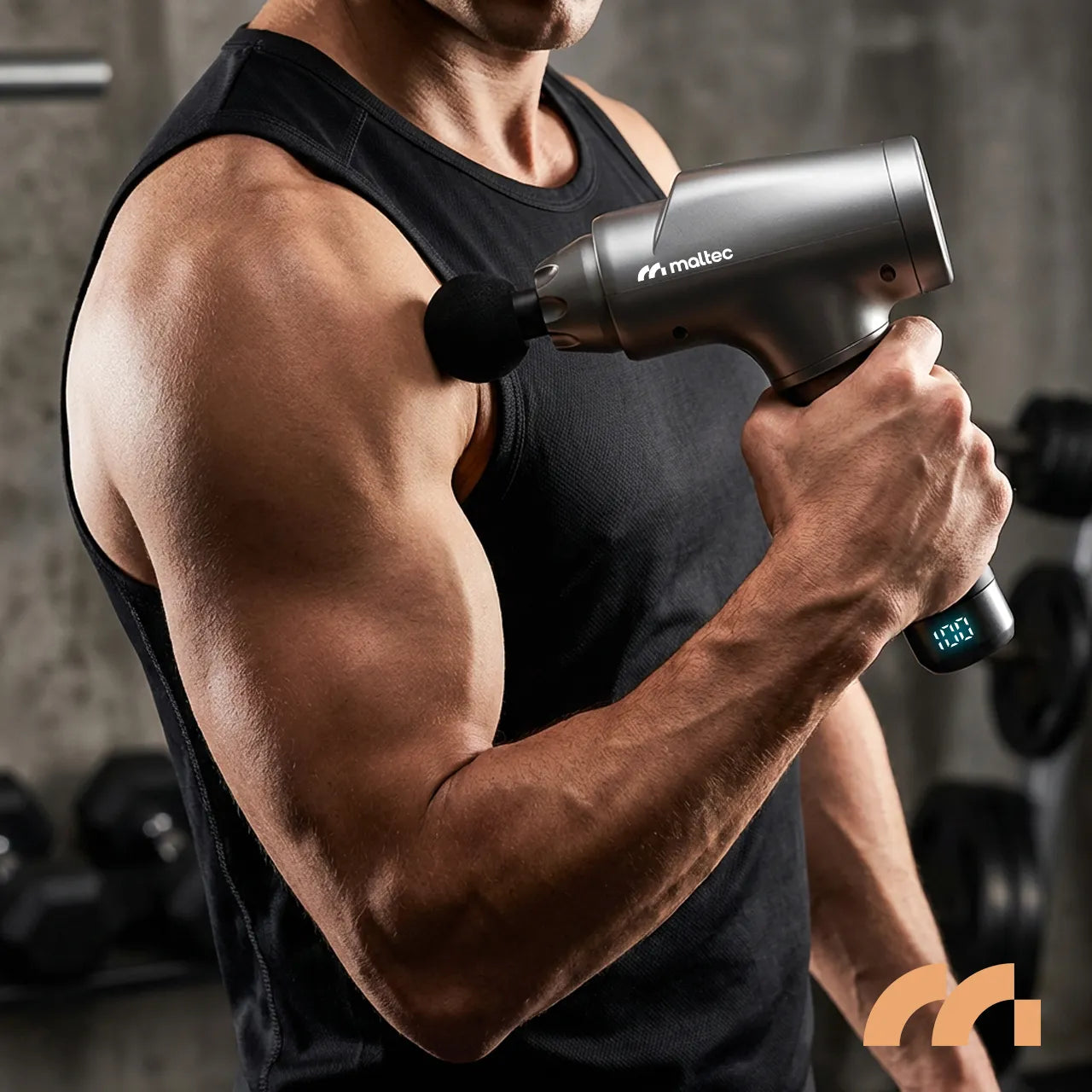 Pistol de masaj cu 13 duze, senzor de presiune, oprire automata, 30 de viteze, MalTec 113857