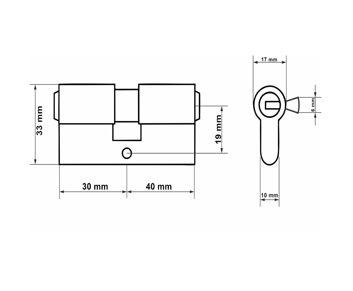 Butuc aluminiu, 30 / 40, Keltin K02673